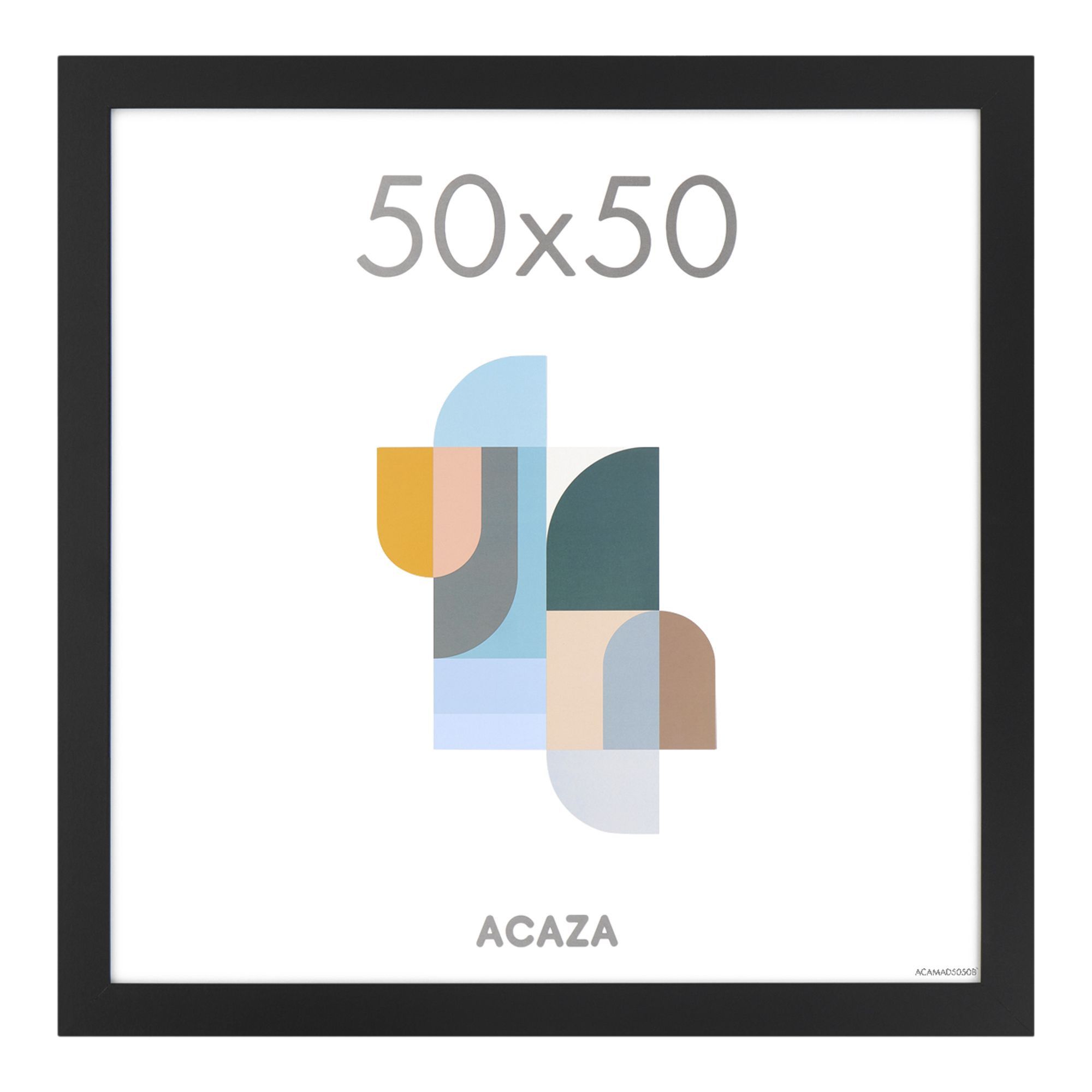 Cadre photo - cadre à changer - 50x50 cm - MDF - noir