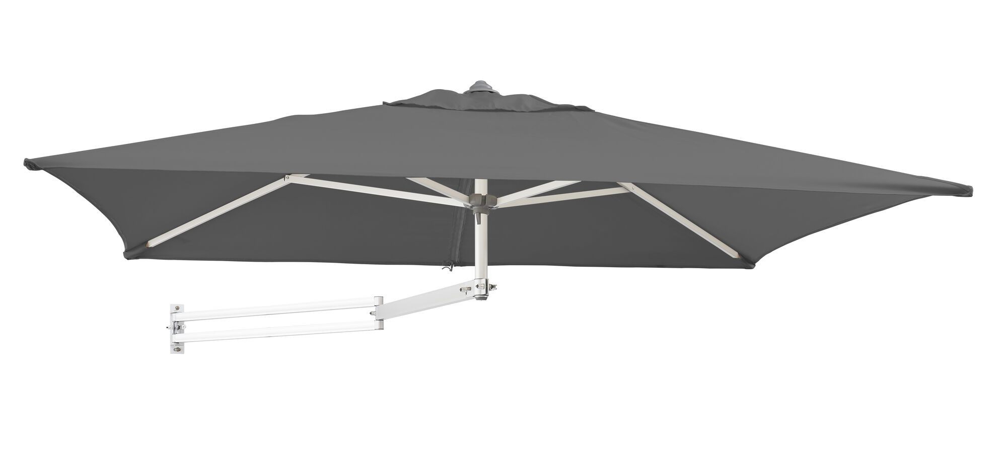 Easysol - parasol mural - rectangulaire - 200x140 cm - gris