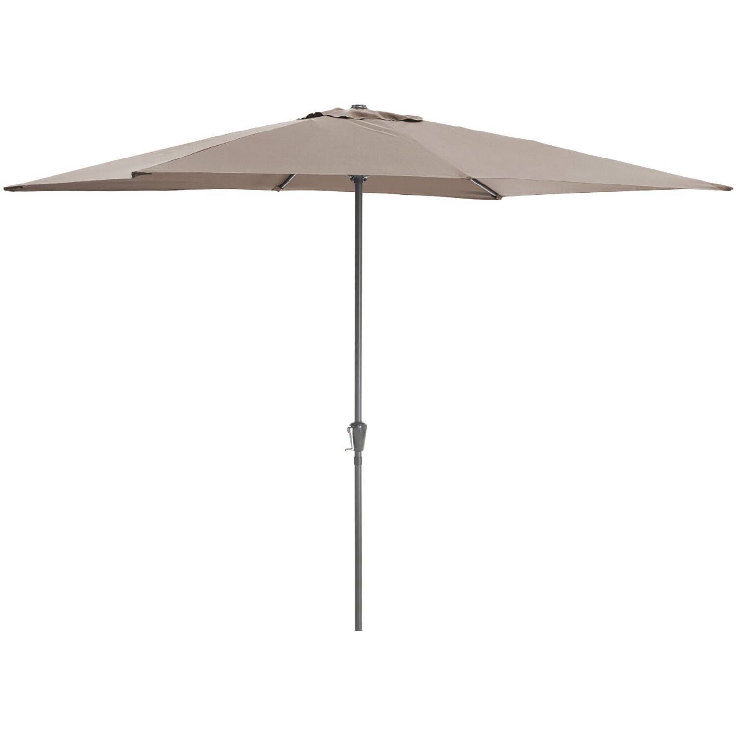 Parasol droit en aluminium - 200x300 cm - taupe