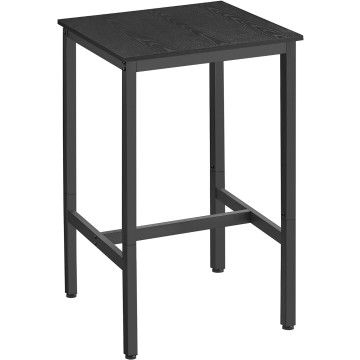 Table de bar - table de cuisine - 92 x 60 cm - noir