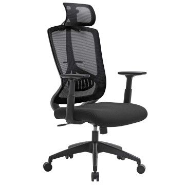 Chaise de bureau ergonomique - confortable - noir