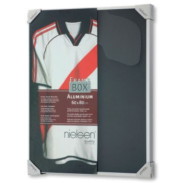 Nielsen - Frame Box cadre pour t-shirt de collection - 60 x 80 cm - gris argenté