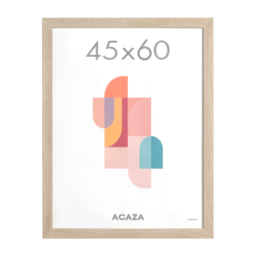 Cadre photo – cadre interchangeable – cadre photo – 45x60 cm – MDF – chêne clair