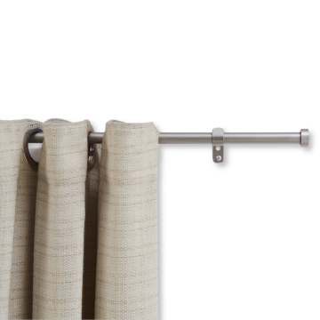 Tringle à rideau extensible - tringle à rideau - tringle de 125-240 cm - gris argent