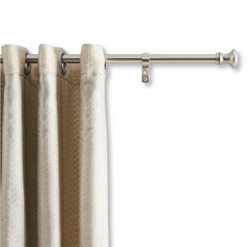 Tringle à rideaux longue - extensible - 250-360 cm - gris argenté