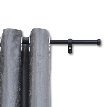 Tringle à rideau extensible - tringle à rideau - tringle de 240-360 cm - noir mat