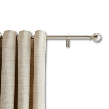 Tringle à rideau extensible - tringle à rideau - tringle de 240-360 cm - gris argent