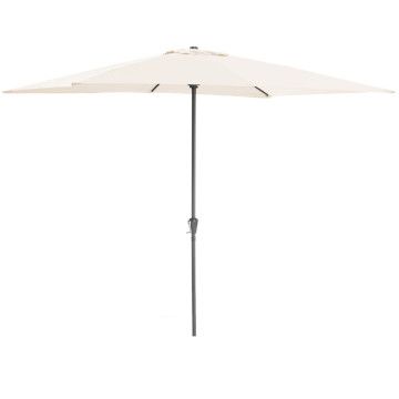 Parasol droit en aluminium - Ø 300 cm - écru