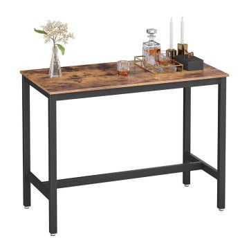 Table de bar mi-hauteur - vintage - 120x90x60 cm - vintage brun 