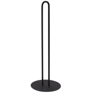 Porte-rouleau de papier toilette - pose libre - 4 rouleaux - métal - noir