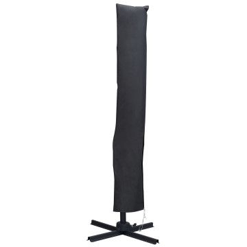 Housse de parasol - avec fermeture éclair - pour parasol déporté 250x250 cm - gris foncé