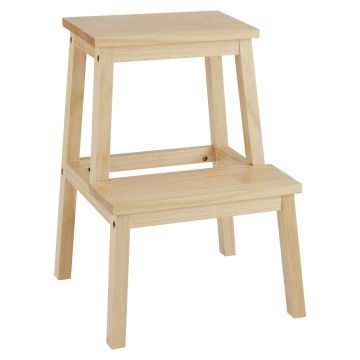Marchepieds en bois - 2 marches - bois