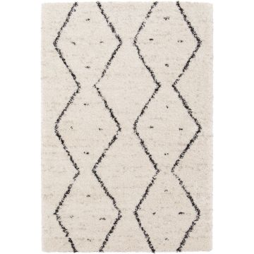 Tapis - Tapis - moderne - 160x230 cm - losanges - blanc cassé