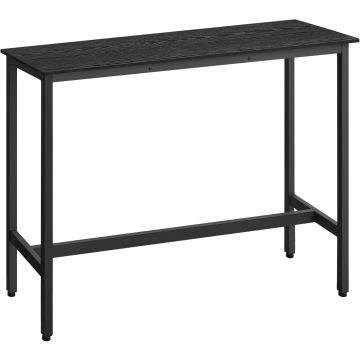 Table de bar - table de bar de cuisine - table de cuisine - 120 L x 90 H x 40 W - noir - tables de bar - table