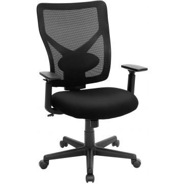 Chaise de bureau - accoudoir et dossier réglables - noir