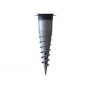 Gard & Rock ancrage de sol en aluminium avec vis pour tous terrains