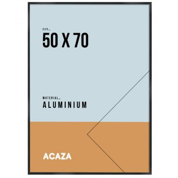 Cadre photo - solid aluminium - 50 x 70 cm - noir