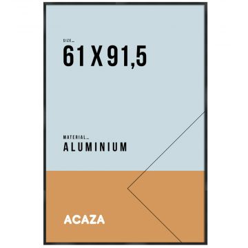 Cadre photo - solid aluminium - 61 x 91,5 cm - noir