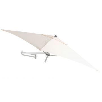Easysol - parasol mural - carré - 200 x 200 cm - écru