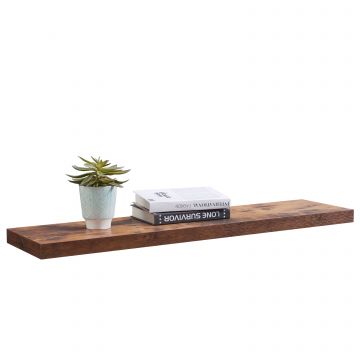 Étagère - design industriel - 100x25x4 cm - brun vintage
