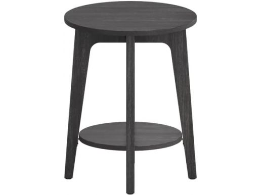 Table d'appoint ronde - 50x40x40 cm - noir