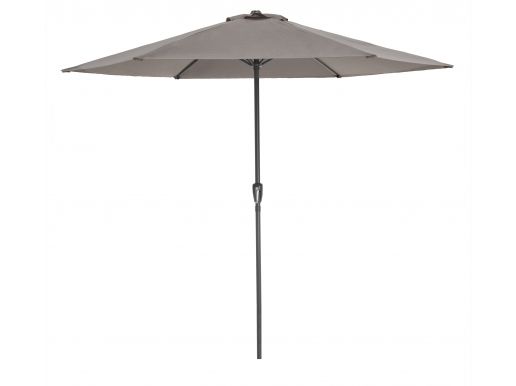 Parasol droit en aluminium - Ø 300 cm - taupe