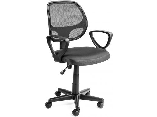 Chaise de bureau - hauteur réglable - tissu/polyéther - gris