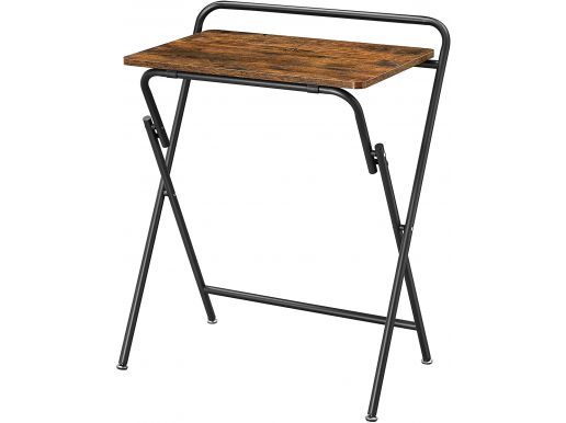 Bureau pliant - table pliante - 67x82,5x42,3 cm - brun vintage