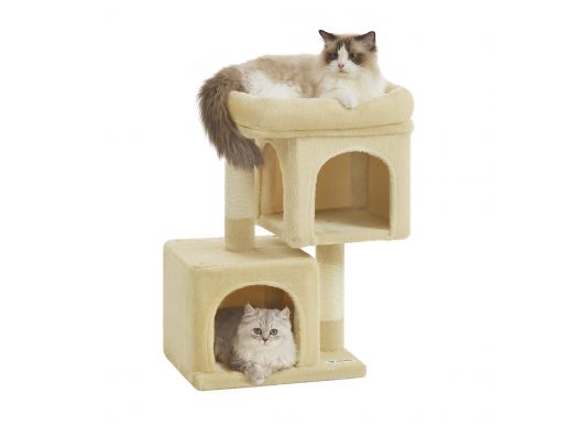 Arbre à chat - griffoir pour chat - hauteur 65 cm - beige