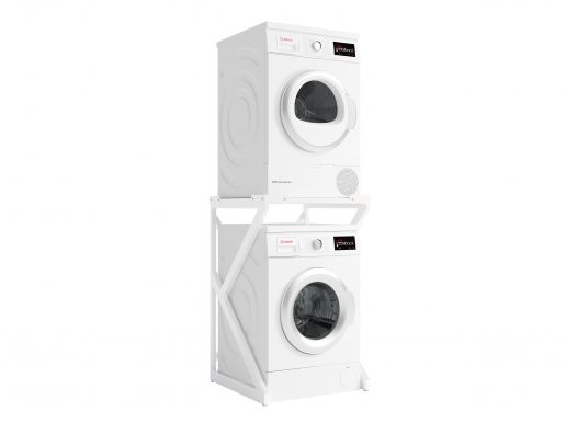 Armoire pour lave-linge - armoire modulaire - métal - blanc