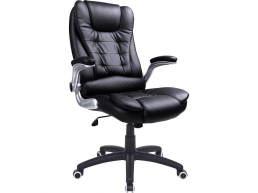 Chaise de bureau luxueuse - ergonomique - pivotante - noir