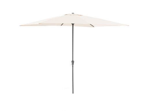 Parasol droit en aluminium - Ø 270 cm - blanc cassé