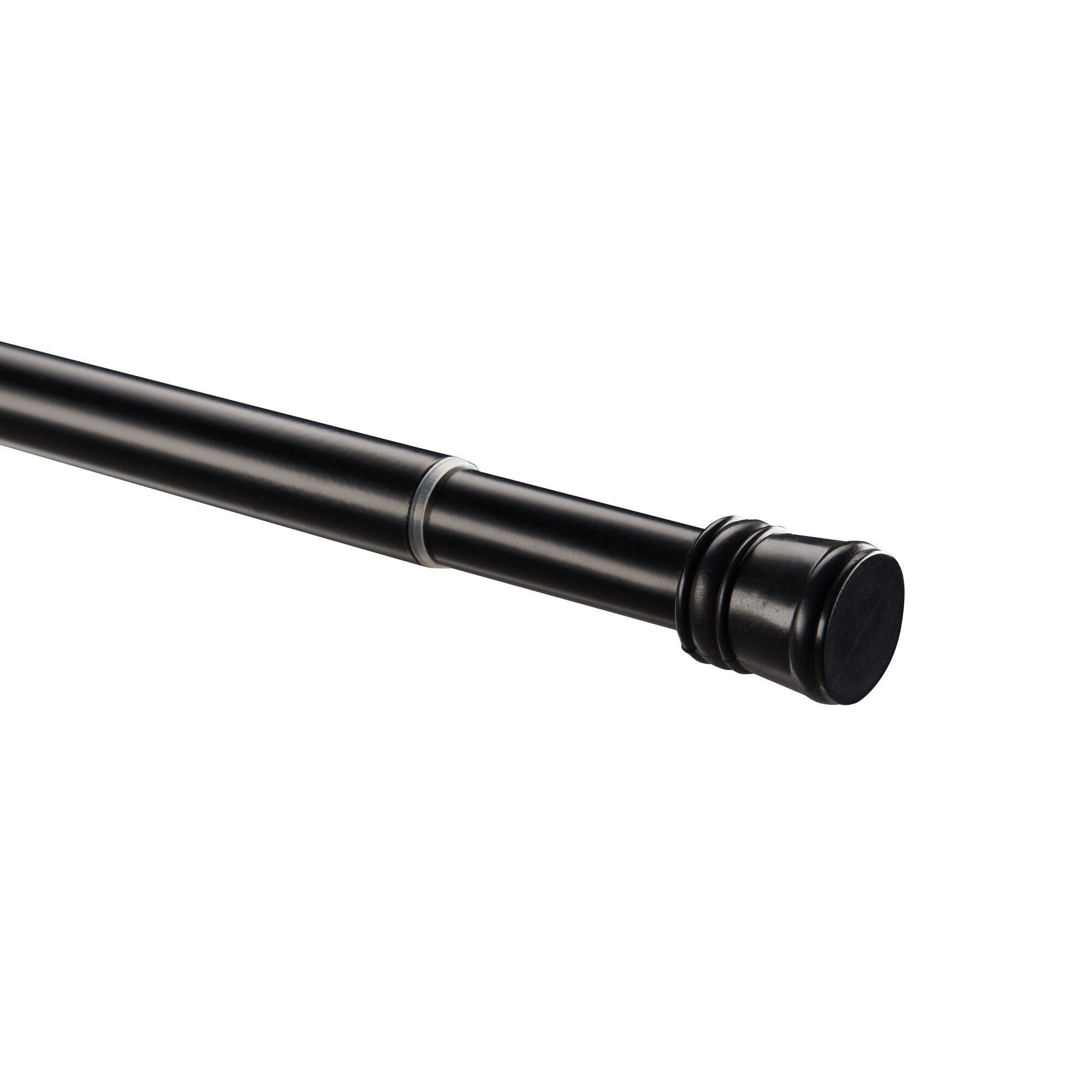 Tringle à rideau de douche - extensible - 70 > 130 cm - noir